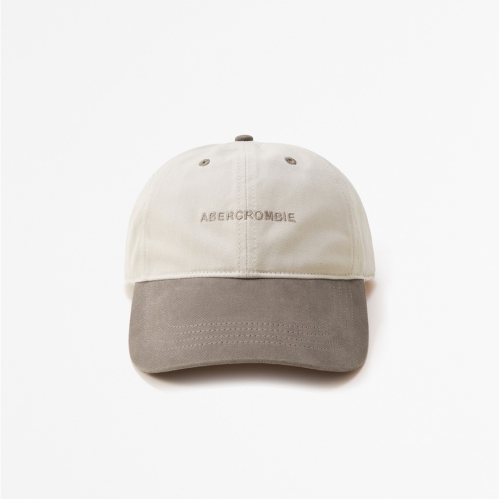 Small scale logo Abercrombie baseball hat brown/cream